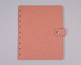 Blush Coral Snap Planner Cover