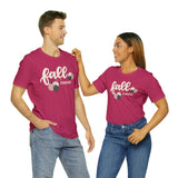 Pink Pumpkin Fall is My Favorite Unisex Jersey Short Sleeve Tee