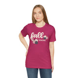 Pink Pumpkin Fall is My Favorite Unisex Jersey Short Sleeve Tee