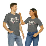 Pink Pumpkin Fall is My Favorite Unisex Jersey Short Sleeve Tee