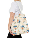 Floral Plaid Tote Bag - Student Collection 2025