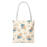 Floral Plaid Tote Bag - Student Collection 2025