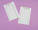 Mini Fitness Sheets Paper Pack- 52 Weeks