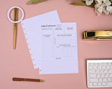 Project Planning Sheets Paper Pack