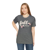 Pink Pumpkin Fall is My Favorite Unisex Jersey Short Sleeve Tee