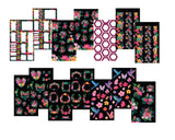 Neon Florals Sticker Book