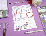 Weekly Florals Sheet Edition Sticker Book