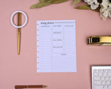 Work Daily Plans Sheets Paper Pack