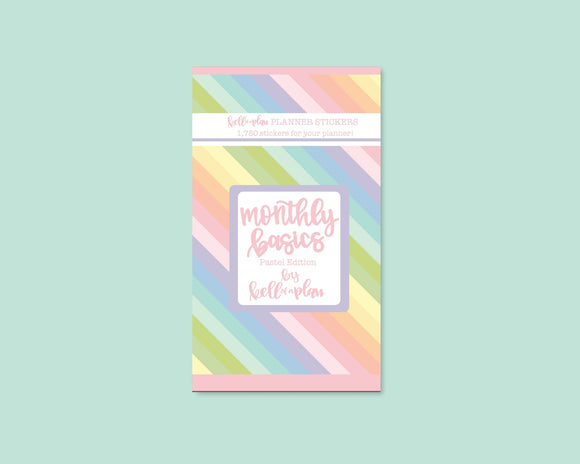 Monthly Basics Pastel Edition Sticker Book