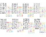 Rainbow Quotes Volume 2 Sticker Book