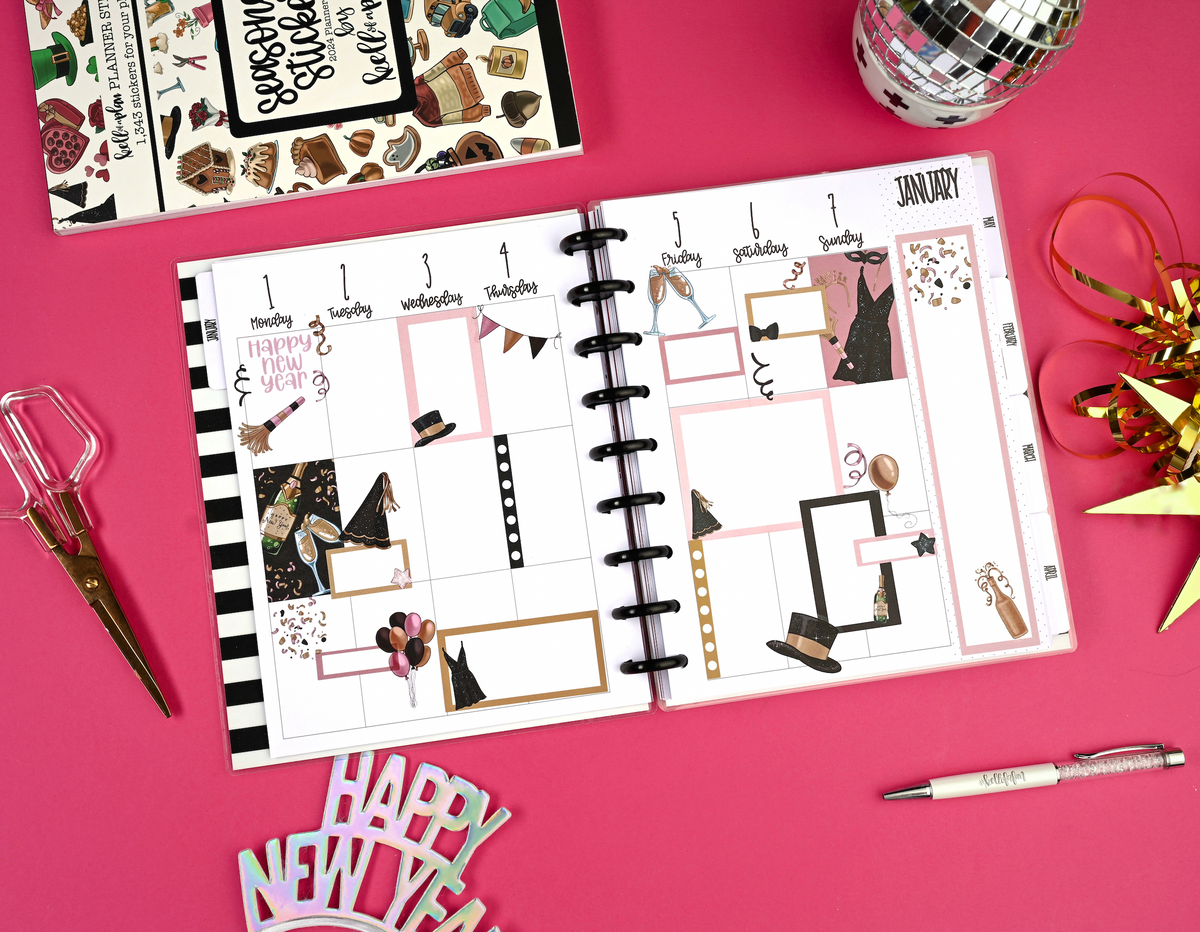 Seasonal Stickers 2025 Sticker Book kellofaplan