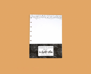 Six Month Undated Extension Paper Pack- Vertical Layout