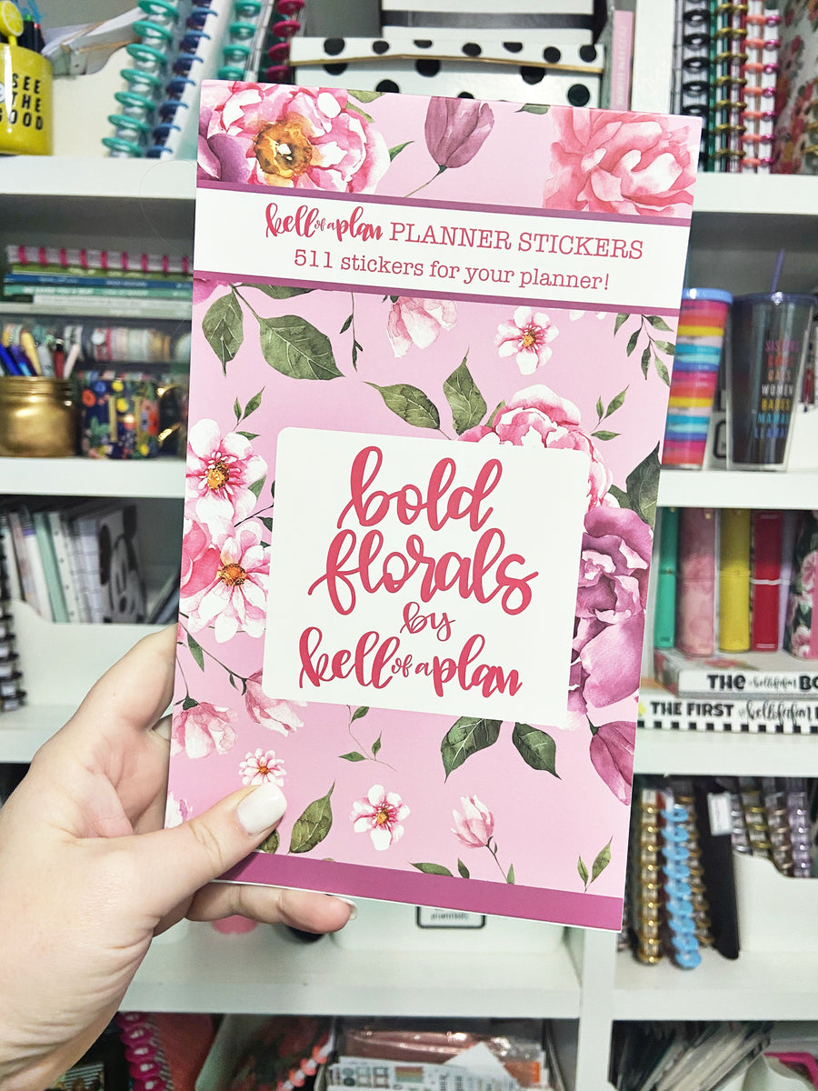 Bold Florals Sticker Book kellofaplan