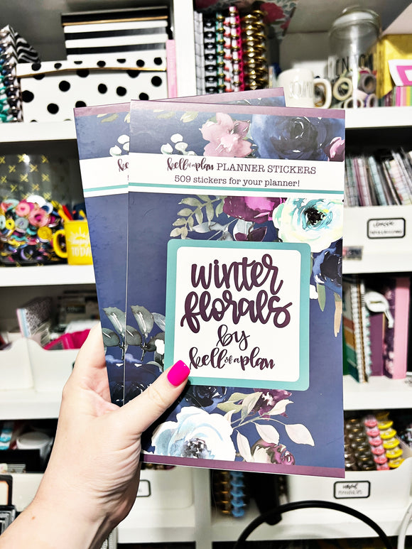 Winter Florals Sticker Book