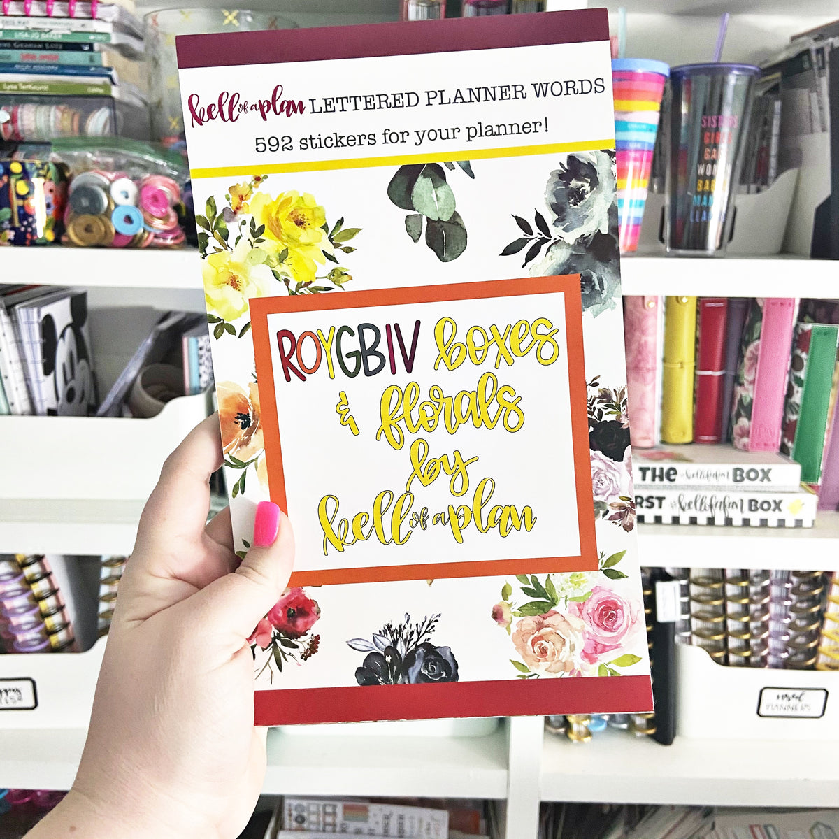 ROYGBIV Boxes & Florals Volume ONE Sticker Book kellofaplan