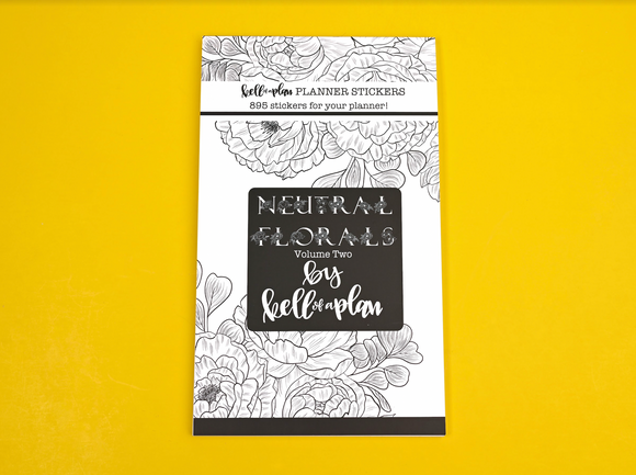 Neutral Florals Volume Two Sticker Book