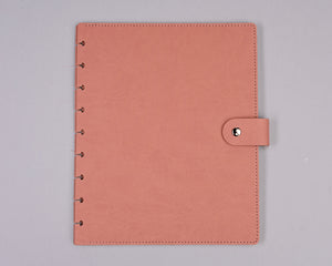 Blush Coral Snap Planner Cover