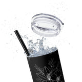 Neutral 2024 Planner Skinny Tumbler with Straw, 20oz
