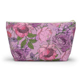 Whimsical Florals Accessory Pouch w T-bottom- 2 Sizes!