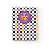 Colorful Plaid Go Wild Indy Notebook- BLANK Pages