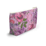 Whimsical Florals Accessory Pouch w T-bottom- 2 Sizes!