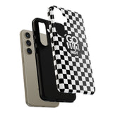 Black Check Go Wild Indy Tough Phone Cases