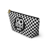 Black Check Go Wild Indy Pencil Bag