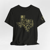 Kellofaplan Texas Planner Shirt (BLACK with YELLOW PRINT)