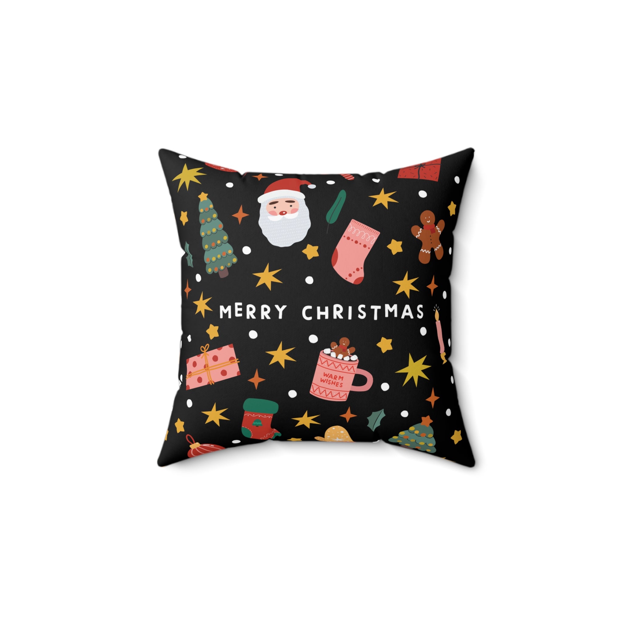 Multicolor Merry Christmas Pillow