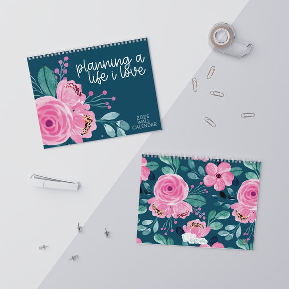 Brilliant Blooms 2026 Wall Calendar