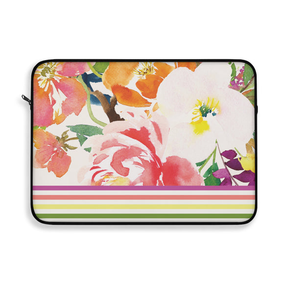 Watercolor Florals 2024 Planner Laptop Sleeve