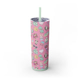 2025 Seasonal Planner Skinny Tumbler with Straw, 20oz