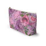 Whimsical Florals Accessory Pouch w T-bottom- 2 Sizes!