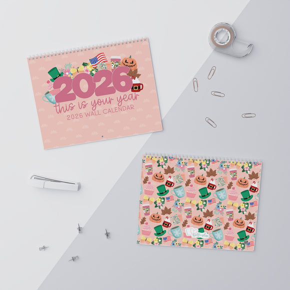 Seasonal 2026 Wall Calendar