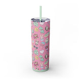 2025 Seasonal Planner Skinny Tumbler with Straw, 20oz