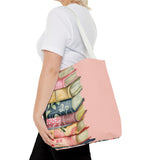 Book Stack Tote Bag 2024