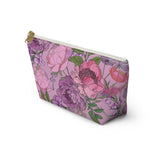 Whimsical Florals Accessory Pouch w T-bottom- 2 Sizes!