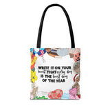 Seasonal Teacher 24/25 Tote Bag (AOP)