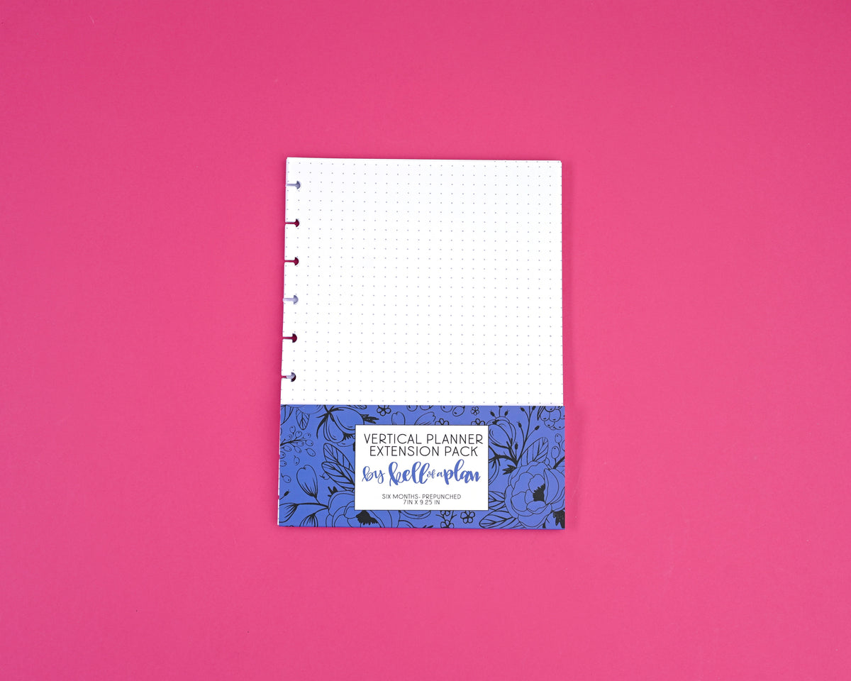 Six Month Undated Vertical Planner Extension Paper Pack – kellofaplan