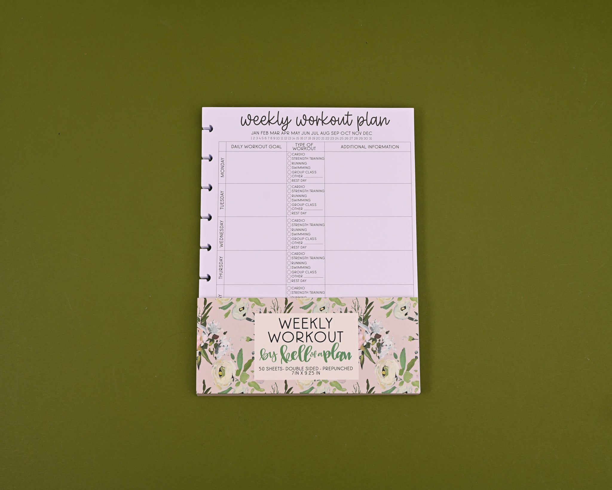Work Out Paper Weekly Workout Paper Pack – kellofaplan