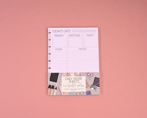 Daily WORK Sheets Paper Pack