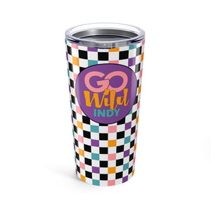 Colorful Plaid Go Wild Indy Tumbler