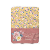 Daily Florals Sherpa Fleece Blanket