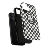 Black Check Go Wild Indy Tough Phone Cases