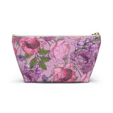 Whimsical Florals Accessory Pouch w T-bottom- 2 Sizes!