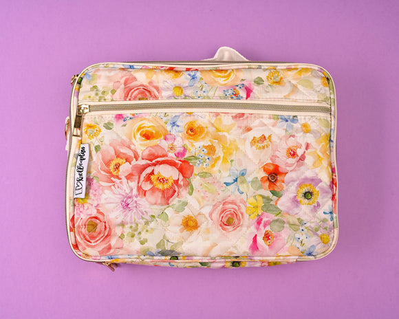 Faith Floral Quilted Planner Carrying Case