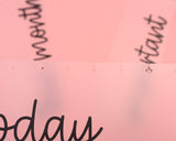 Transparent Lettered PLASTIC Bookmarks