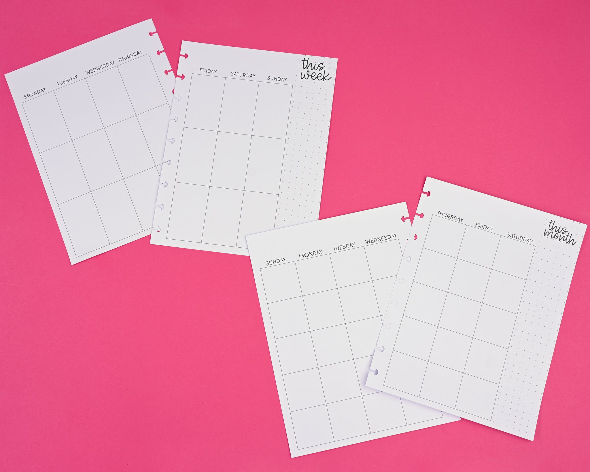 Six Month Undated Vertical Planner Extension Paper Pack – kellofaplan