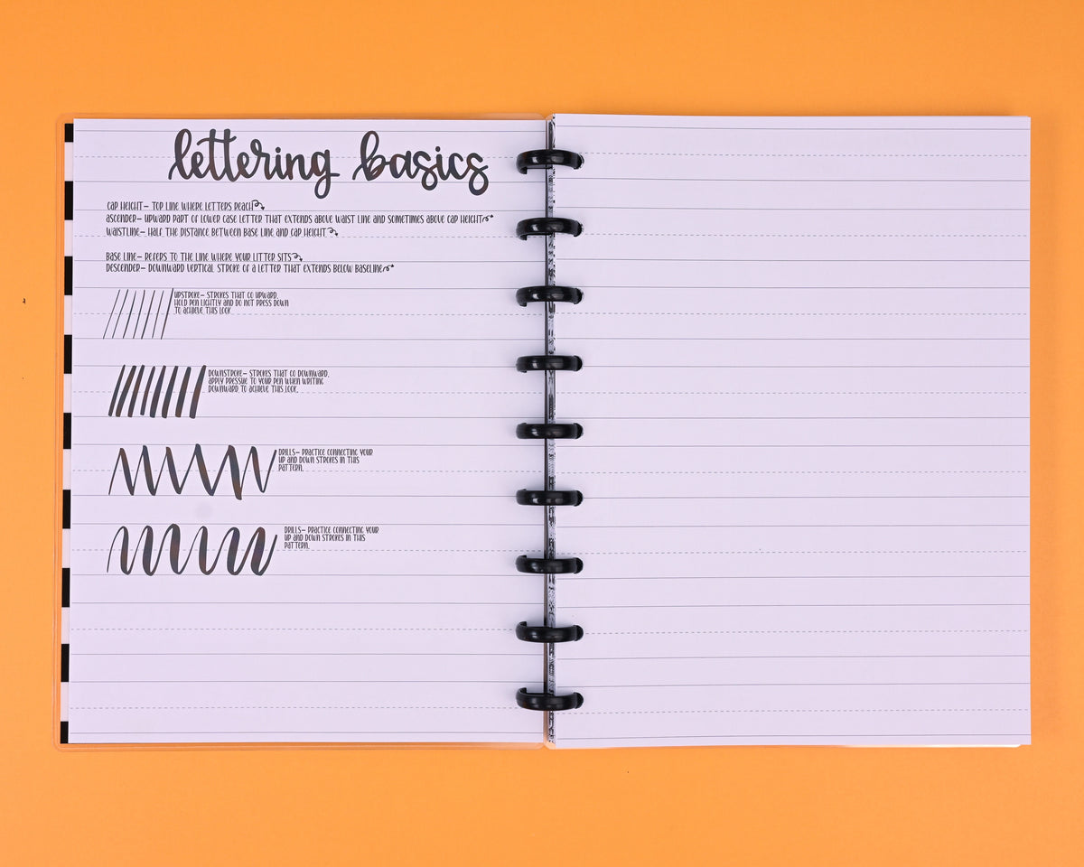 Lettering Journal – kellofaplan