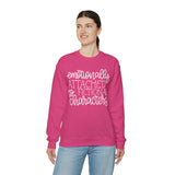Emotionally Attached to Fictional Characters- Unisex Heavy Blend™ Crewneck Sweatshirt